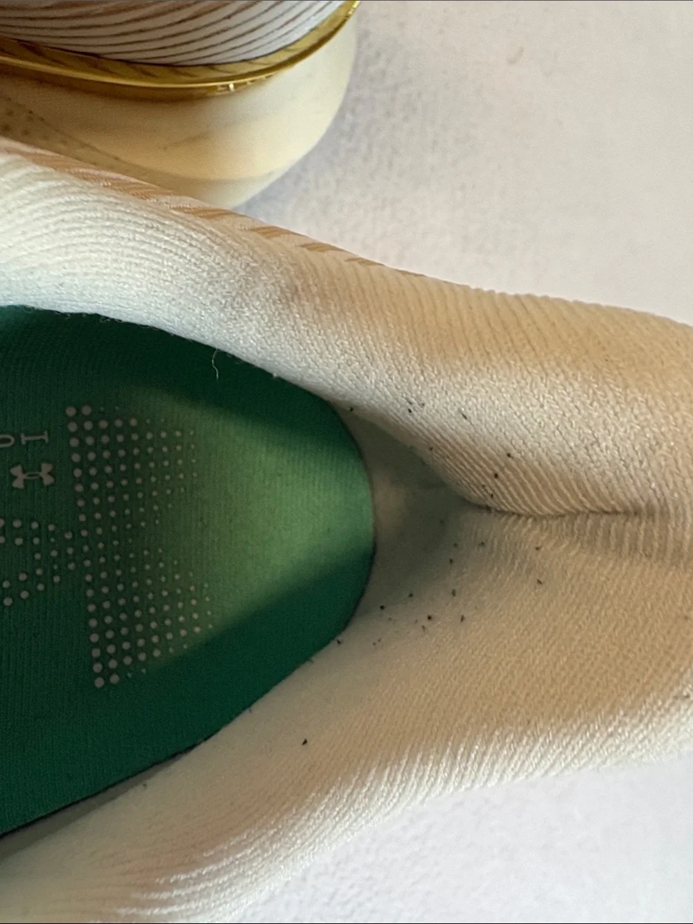 Under Armour White & Green Performance Running Sneakers